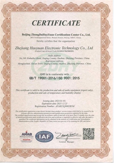 Certificate of Honor IV